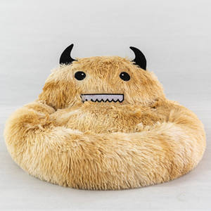 Großhandel Custom Monster Style beheiztes Haustier bett Semi-Enclosed Thermal Fluffy <span class=keywords><strong>Cat</strong></span> Dog Cave mit Anti-Rutsch-Basis für den Winter - Product Image 5