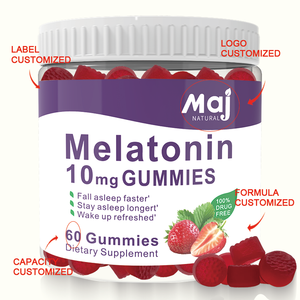 Auf Lager: Schlaf-Gummibärchen-Nahrungsergänzungsmittel mit <span class=keywords><strong>Melatonin</strong></span> 10mg für Erwachsene, Vegane Bio-Vitamin-<span class=keywords><strong>Melatonin</strong></span>-Gummis zur Schlafunterstützung - Product Image 2