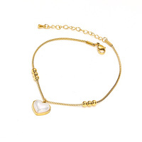 Collier pendentif ajustable en acier inoxydable plaqué or brillant avec fermoir mousqueton et chaîne d'extension pour usage quotidien décontracté