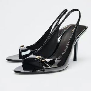 F3015 ZA <span class=keywords><strong>Scarpe</strong></span> da Donna Popolari Nere e <span class=keywords><strong>Bordeaux</strong></span> <span class=keywords><strong>con</strong></span> <span class=keywords><strong>Tacco</strong></span> Alto a Spillo Slip-on per Feste Ufficio Matrimoni Sandali Chaussures Femme - Product Image 2