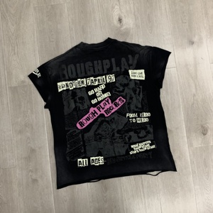TYZX 2025 Offres Exceptionnelles T-shirt à Manches Courtes Respirant avec Diamants Thermocollés Directs, Coupe Décontractée, Collection RoughPlay We Trust - Product Image 4
