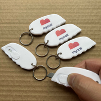 Abrecartas Portátil con Logotipo Personalizado / Mini Cuchillo con Anillo para Llaves para Regalo Promocional
