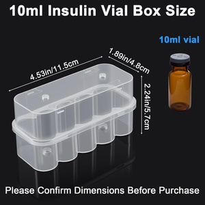 Wholesale Custom 3ml 5ml 7ml Transparent Plastic Vaccine Bottle <b>Boxes</b> Packaging <b>Small</b> Peptide Vial Bottle Storage Box - Product Image 4