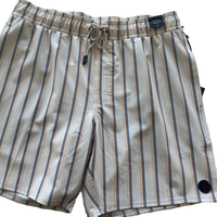 Short de plage à séchage rapide, extensible dans 4 directions, taille mi-haute, en toile avec impression par sublimation, recyclé, marque privée