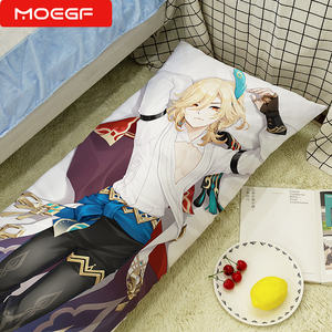 Almohada Corporal de Lujo Genshin Impact de 150x50cm con Diseño de Personajes de Dibujos Animados Personalizado, <span class=keywords><strong>Hu</strong></span> <span class=keywords><strong>Tao</strong></span>/<span class=keywords><strong>Raiden</strong></span> <span class=keywords><strong>Shogun</strong></span>/Personaje, Tejido Tricot de Doble Cara - Product Image 4