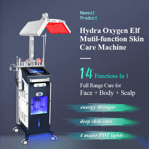 Máquina facial multifuncional 14 en 1 de alta frecuencia para hidrodermoabrasión, aqua peel y oxígeno, precio mayorista, para uso en salones de belleza - Product Image 2