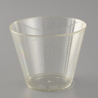 Gobelet en plastique dur 9oz paillettes vin à l'ancienne gobelet en plastique à l'ancienne