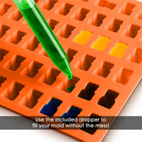 Candyer Pipettes en silicone et PP 5 ml, compte-gouttes à bulbe pour transfert de liquides, pour cuisine, pâtisserie, outils pour enfants et bonbons gélifiés