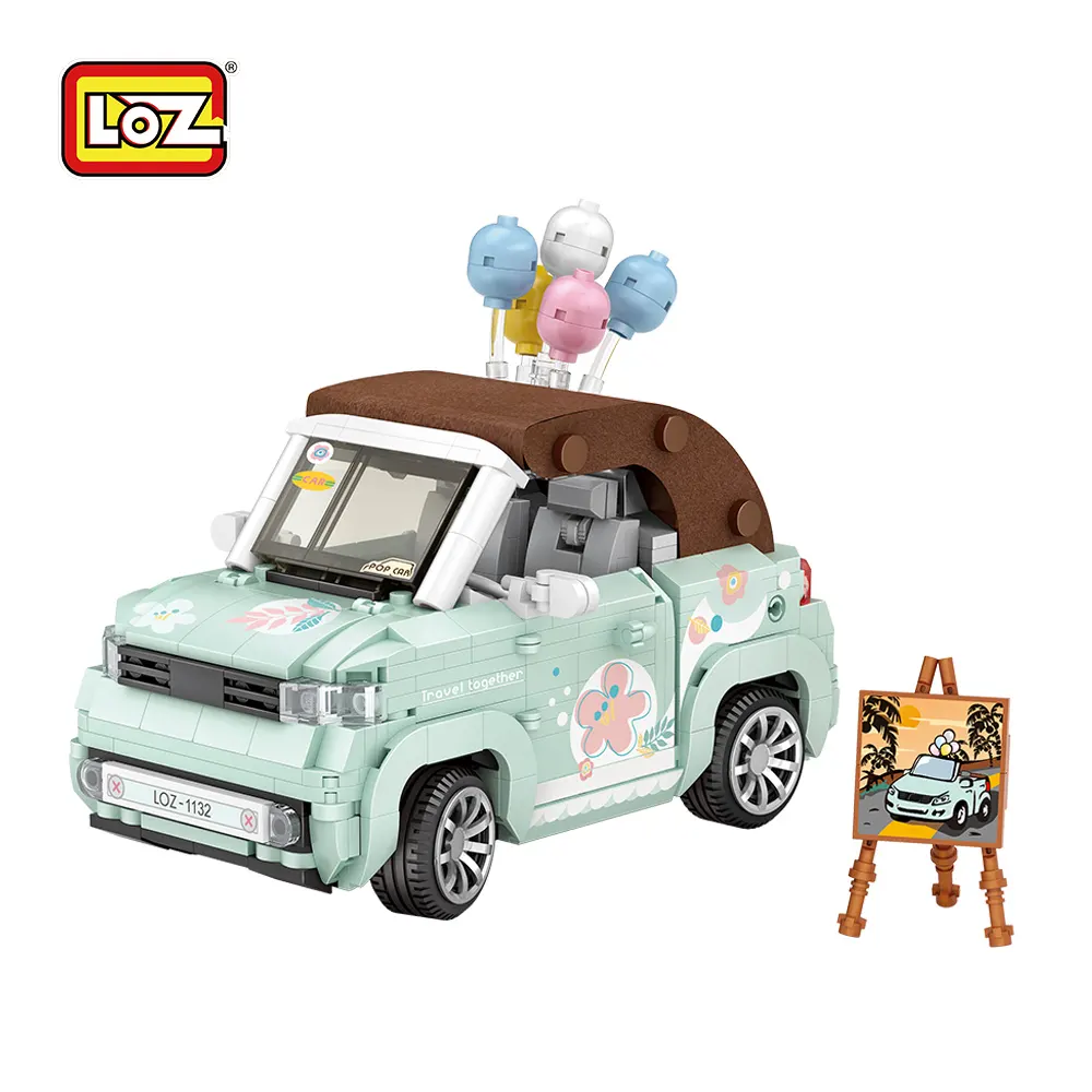 LOZ MINI convertible Model car creative lovely Educational Kids blocks toys for children car blocks Toys Set