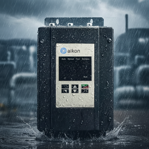 Variateur de fréquence triphasé, contrôle de vitesse industriel triphasé VFD pour moteur triphasé 5HP, utilisation pour compresseur, étanche IP65, 380V - Product Image 1