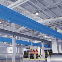 Conduit d'air en tissu flexible en polyester pour système de ventilation CVC, style design industriel, économe en énergie, garantie 1 an, pour hôpitaux