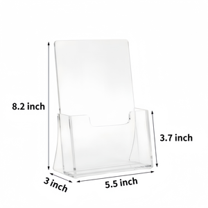 Support de dépliants en acrylique transparent, supports en plastique pour <span class=keywords><strong>l</strong></span>'affichage de magazines de Noë<span class=keywords><strong>l</strong></span>, de brochures, de prospectus et de menus - Product Image 2