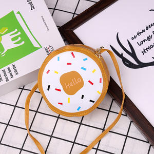 Мультяшная сумка для девочек, Детский кошелек, маленький кошелек для монет, коробка, сумка, симпатичный пончик, сумка через плечо для маленьких девочек - Product Image 4