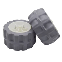 Chariot de kayak Yak Outdoors Pedal avec roues en aluminium de 7 pouces, pneus gonflables en PE, accessoires pour 1 personne