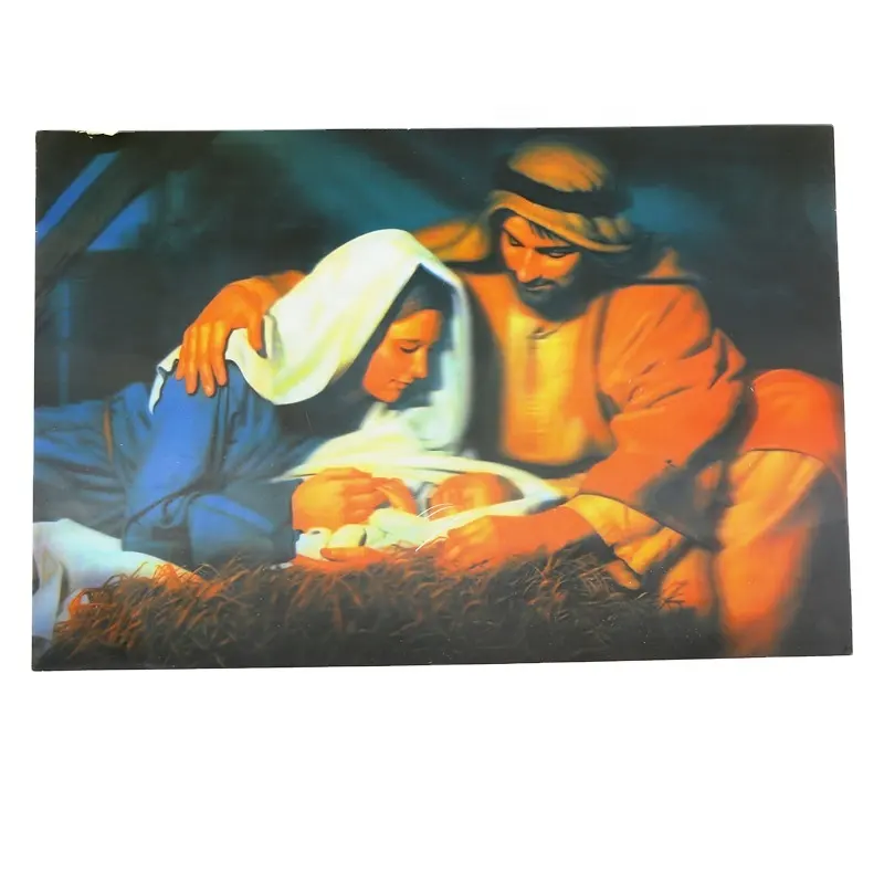 Hot bán cổ điển 3D dạng thấu kính tôn giáo sơn dầu hình ảnh của Jesus Christ