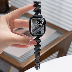 <span class=keywords><strong>Bracelet</strong></span> en acier inoxydable Wave de luxe pour <span class=keywords><strong>Apple</strong></span> <span class=keywords><strong>Watch</strong></span> Ultra 49 42 40mm 44 41mm 45mm <span class=keywords><strong>Bracelet</strong></span> en métal pour IWatch 8 7 6 <span class=keywords><strong>SE</strong></span> <span class=keywords><strong>Bracelet</strong></span> pour <span class=keywords><strong>femme</strong></span> - Product Image 2
