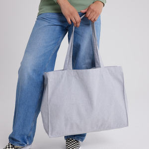 Bolsa de compras de tela reciclada para supermercado, para llevar a diario y reutilizar, con cuerpo ligero y costuras resistentes - Product Image 5