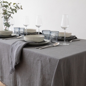 <span class=keywords><strong>Tovaglia</strong></span> Rettangolare <span class=keywords><strong>Grigio</strong></span> Scuro per Ristorante, 100% <span class=keywords><strong>Lino</strong></span>, Decorativa, 90 X 132, Personalizzabile Professionalmente - Product Image 3