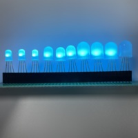 Perles LED GRBW adressables personnalisées à tête ronde diffuse transparente de 5 mm, 8 mm, 10 mm, à trou traversant, 2700-3000K, 800 kbps, 0,2 W