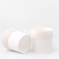 Fournisseur de bols à crème glacée Dairy Queen de 4 oz/8 oz/12 oz/16 oz/20 oz, vente en gros, bols en papier jetables pour la restauration rapide