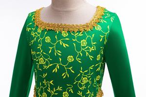 Disfraces de Cosplay de Shrek y <span class=keywords><strong>Fiona</strong></span>, <span class=keywords><strong>Princesa</strong></span> Verde de Terciopelo para Niñas, Trajes de Fiesta de Halloween de Manga Larga para Niños - Product Image 4
