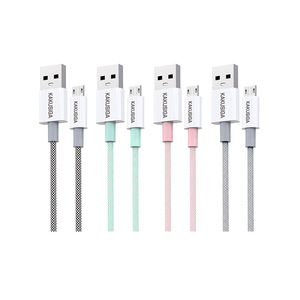 Câble de données pour téléphone portable KSC-723 USB type C, 5 câbles disponibles, 20 W, 60 W, tressé en nylon, 2,4 A, chargeur <span class=keywords><strong>mural</strong></span> - Product Image 4
