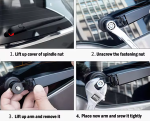 Kit di Sostituzione Spazzola <span class=keywords><strong>Tergicristallo</strong></span> <span class=keywords><strong>Posteriore</strong></span> in Gomma Naturale Premium Silenzioso e Facile da Installare - Product Image 6