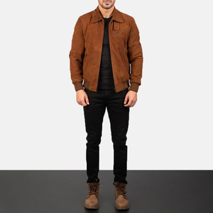 New Arrival Autumn Wholesale Good Quality <b>Men</b> <b>Suede</b> Leather <b>Jacket</b> Good Price Premium Quality <b>Suede</b> Leather <b>Jacket</b> - Product Image 4
