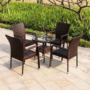 Willow <strong>Garden</strong> Furniture, <strong>Cube</strong> Collection Rattan Dining <strong>Table</strong> <strong>and</strong> <strong>Chairs</strong>, Outdoor Rattan <strong>Garden</strong> Furniture - Product Image 1