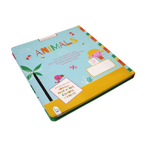 Livre cartonné découpé à l'emporte-pièce avec fenêtre, thème Animaux, pour les premiers mots et l'apprentissage précoce des enfants, impression personnalisée - Product Image 3