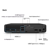 Harga Terjangkau HPs Elite 800 G9 DM Mini Desktop PC Core I5-12500 DDR5 RAM NVMe SSD Hemat Ruang Komputer untuk Rumah Kantor Bisnis