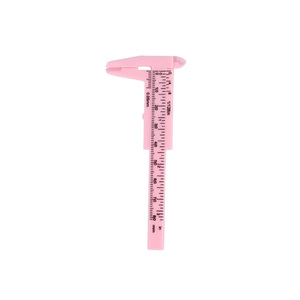 Calibre de mesure des sourcils en plastique, règle vernier colorée pour tatouage, microblading, PMU - Product Image 2