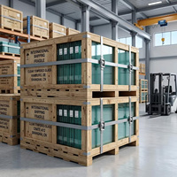 Vidrio Templado Laminado Transparente con Certificación CE SGCC y Películas PVB SGP a Precio Competitivo para Escaleras Exteriores y Gimnasios