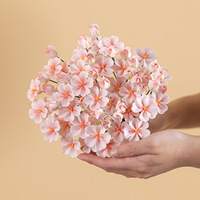 Bouquet de fleurs artificielles éternelles en céramique fait main, thème rose, fleurs de pêcher, pour mariage, salon, décoration intérieure DIY, Chine