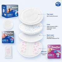 MummyFriend Almohadillas Absorbentes Desechables Tridimensionales y Transpirables para Lactancia, de Tela No Tejida con SAP y Pulpa de Madera, para Maternidad