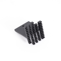 Disipador de Calor de Aluminio Extruido Serie 6000 con Diseño de Aletas Densas para Refrigeración de Fuentes de Alimentación y Routers