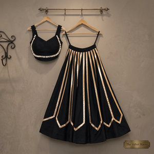 Conjunto de Lehenga Choli de Rayón y Algodón con Adornos Glamurosos para Mujer, Estilo Étnico Tradicional, de Secado Rápido, para Bodas y Fiestas - Product Image 1