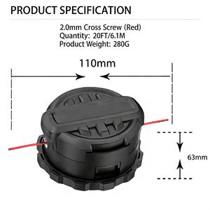 DWO1DT995 Replacement <b>Trimmer</b> Head Compatible with Dewalt DCST920 DCST922 DCST970 DCST990 DCST925 Cordless String <b>Trimmer</b> - Product Image 4