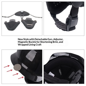 Casco de Seguridad para Esquí Unisex, Casco Anticolisión de Fibra de Carbono para Snowboard, Talla XXL para Adultos, Otoño 2026, Equipo de Esquí, Venta al Por Mayor - Product Image 4