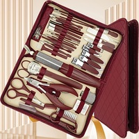 Kit de coupe-ongles professionnel luxueux et durable 42-en-1, en acier inoxydable, outils multifonctionnels pour les soins des pieds, pour bébés