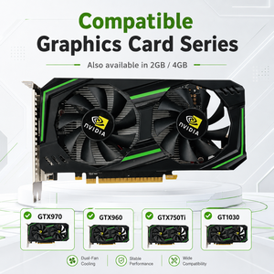 Tarjeta Gráfica GeForce <span class=keywords><strong>GTX</strong></span> 1050Ti de 4GB GDDR5 con Doble Ventilador para PC de Escritorio y Juegos, Compatible con <span class=keywords><strong>GTX</strong></span> 960 <span class=keywords><strong>970</strong></span> 750Ti - Product Image 5