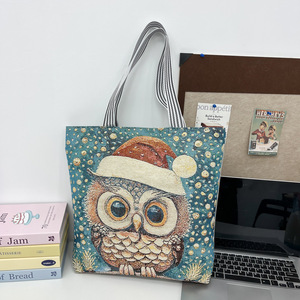 Sac à bandoulière en toile pour femme, grand sac fourre-tout mignon et élégant pour étudiantes - Product Image 2