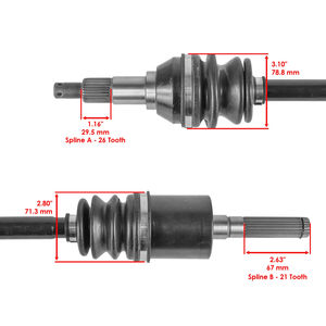 Axe CV avant droit 705401116 pour 2013-2018 Outlander Max <span class=keywords><strong>1000</strong></span> <span class=keywords><strong>Renegade</strong></span> 500 - Product Image 3