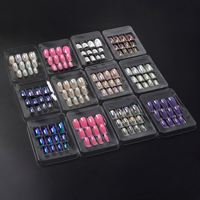 Demi-couverture en gel UV ABS pré-conçue, pointes d'ongles carrées courtes pour salon, certifiées CE