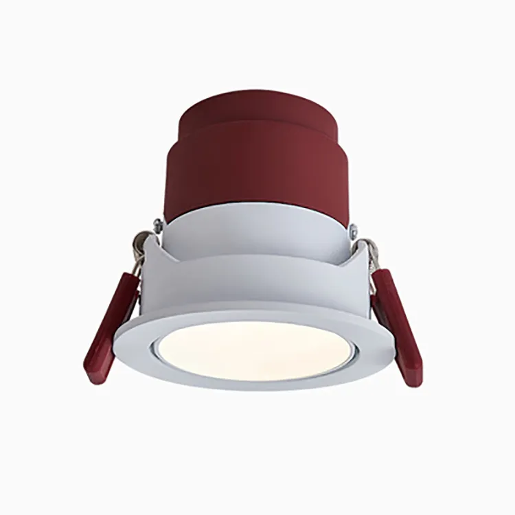 Round Bedroom Adjustable COB Anti Glare Spotlight Hotel 12W Recessed Ceiling Downlight LED Spot Light