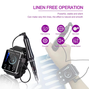 Pluma Inalámbrica para Maquillaje Permanente con Control por Reloj Inteligente y Aguja Ajustable para Cejas, Labios y Delineador de Ojos - Product Image 4