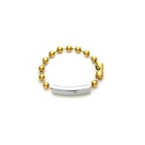 Fashion <b>Beaded</b> <b>Bracelet</b> 316L Stainless Steel PVD Gold Plating Sustainable Resistant Jewelry for Women and <b>Men</b> - Product Image 1