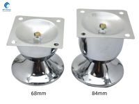 Pieds de meubles en chrome de 90 mm pour canapé, vente en gros