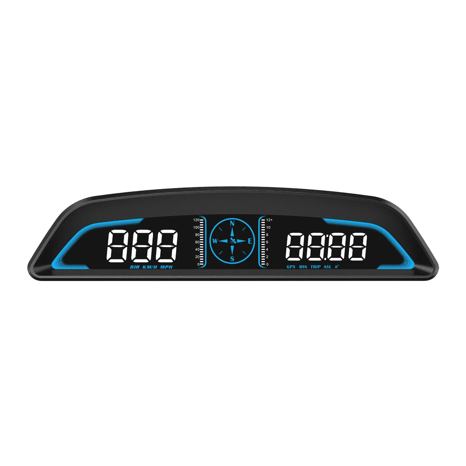 Universal HD HUD Car Head Up Displays Alarma de exceso de velocidad Odómetro GPS Detector de velocidad digital