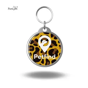 Customized Logo Qr Code Programmable Epoxy Nfc Pet Id Collar Tag For Dog Cat Track